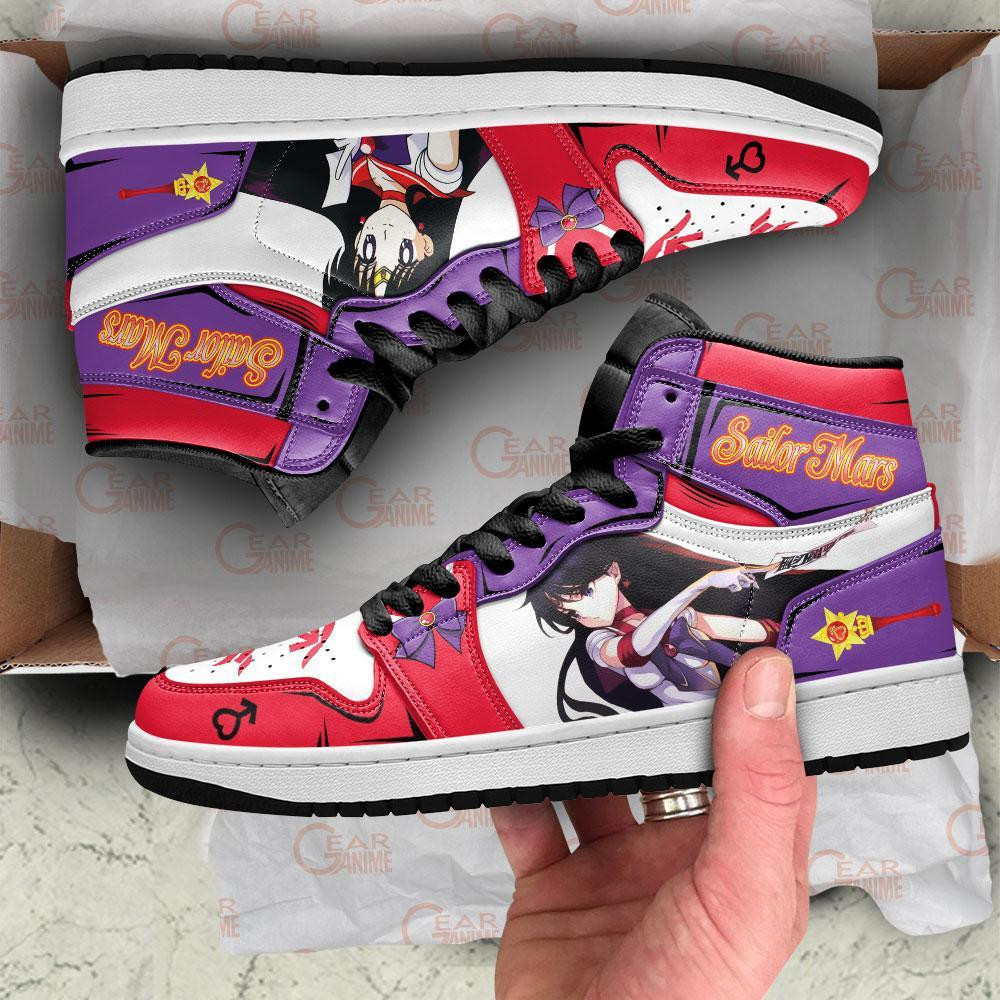 Sailor Mars High-Top Sneakers Retro Streetwear Vibe Shoes For Men And Women - Image 4