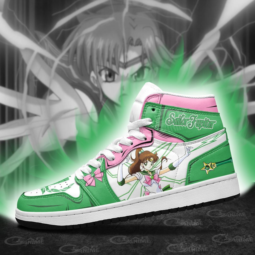 Sailor Jupiter High-Top Sneakers Retro Streetwear Vibe Shoes For Men And Women - Image 4