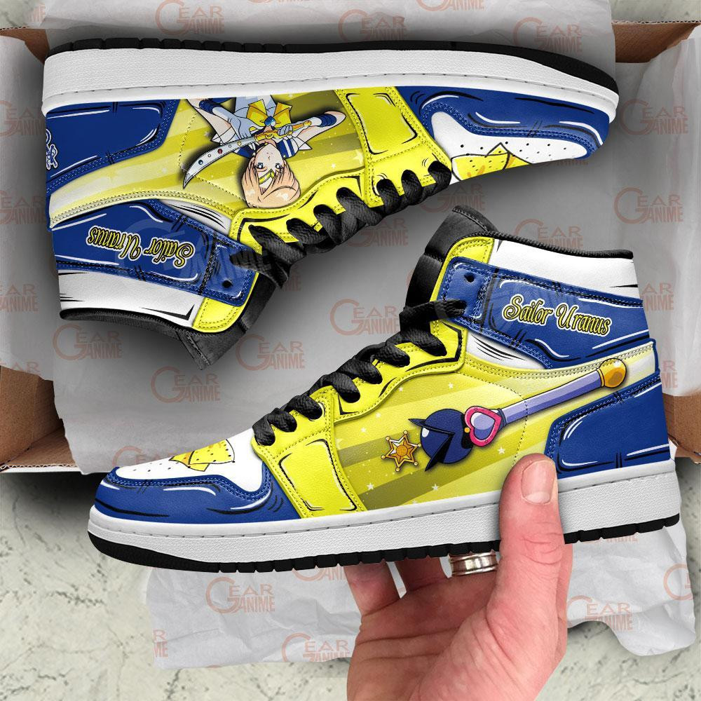 Sailor Uranus High-Top Sneakers Retro Streetwear Vibe Shoes For Men And Women - Image 4