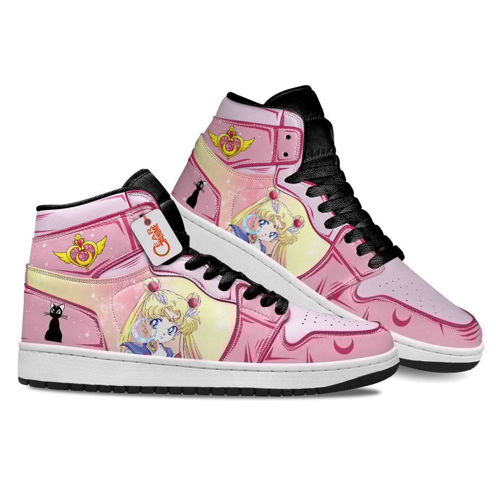 Usagi Tsukino High-Top Sneakers Retro Streetwear Vibe Shoes For Men And Women - Image 3