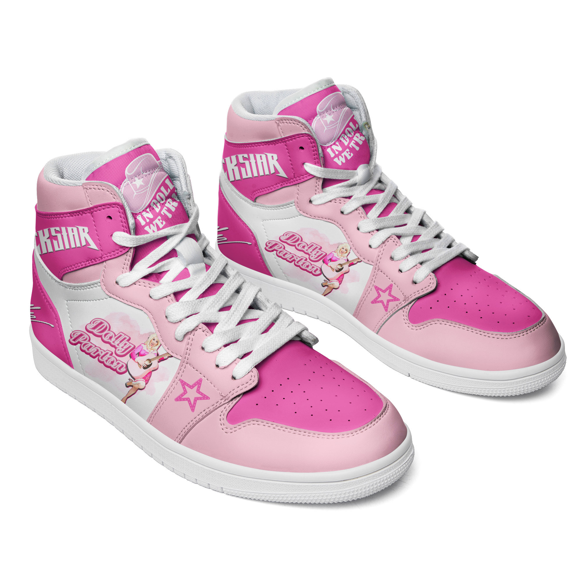 Dolly Parton High-Top Sneakers Retro Streetwear Vibe Shoes For Men And Women - Image 2