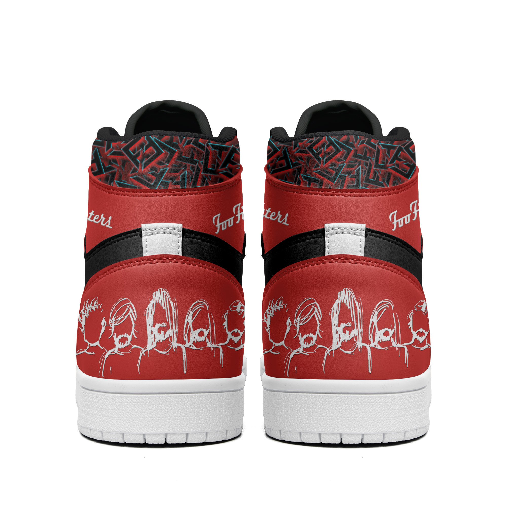 Foo Fighters High-Top Sneakers Retro Streetwear Vibe Shoes For Men And Women - Image 3