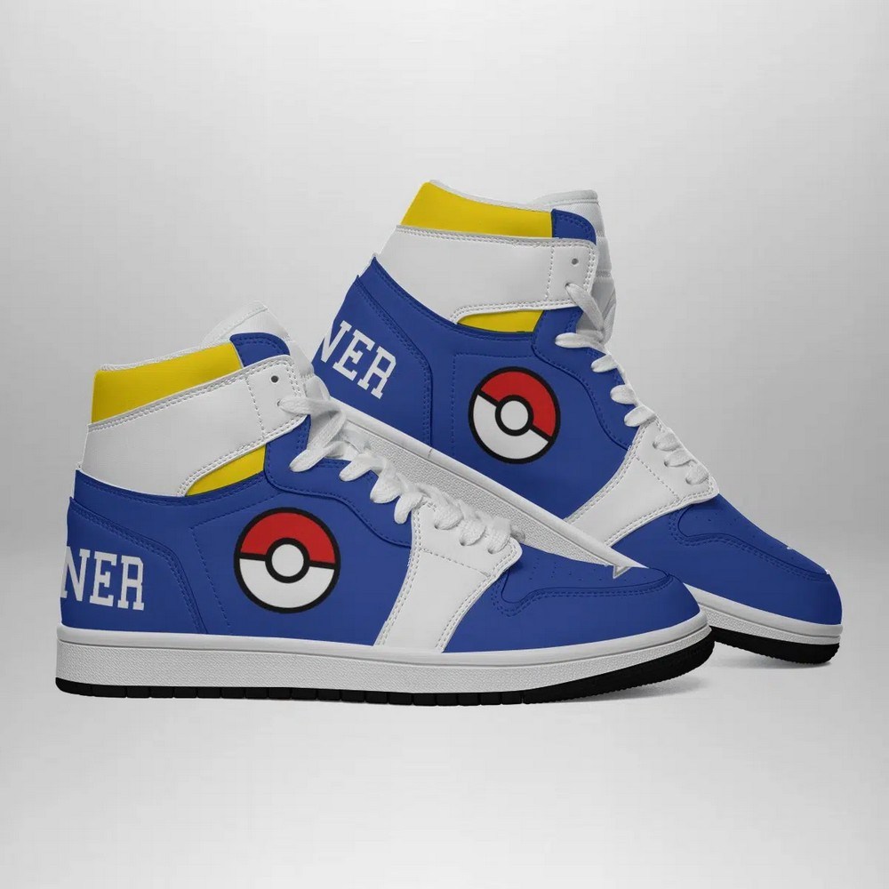 Kanto Trainer Pokemon High-Top Sneakers Retro Streetwear Vibe Shoes For Men And Women - Image 3