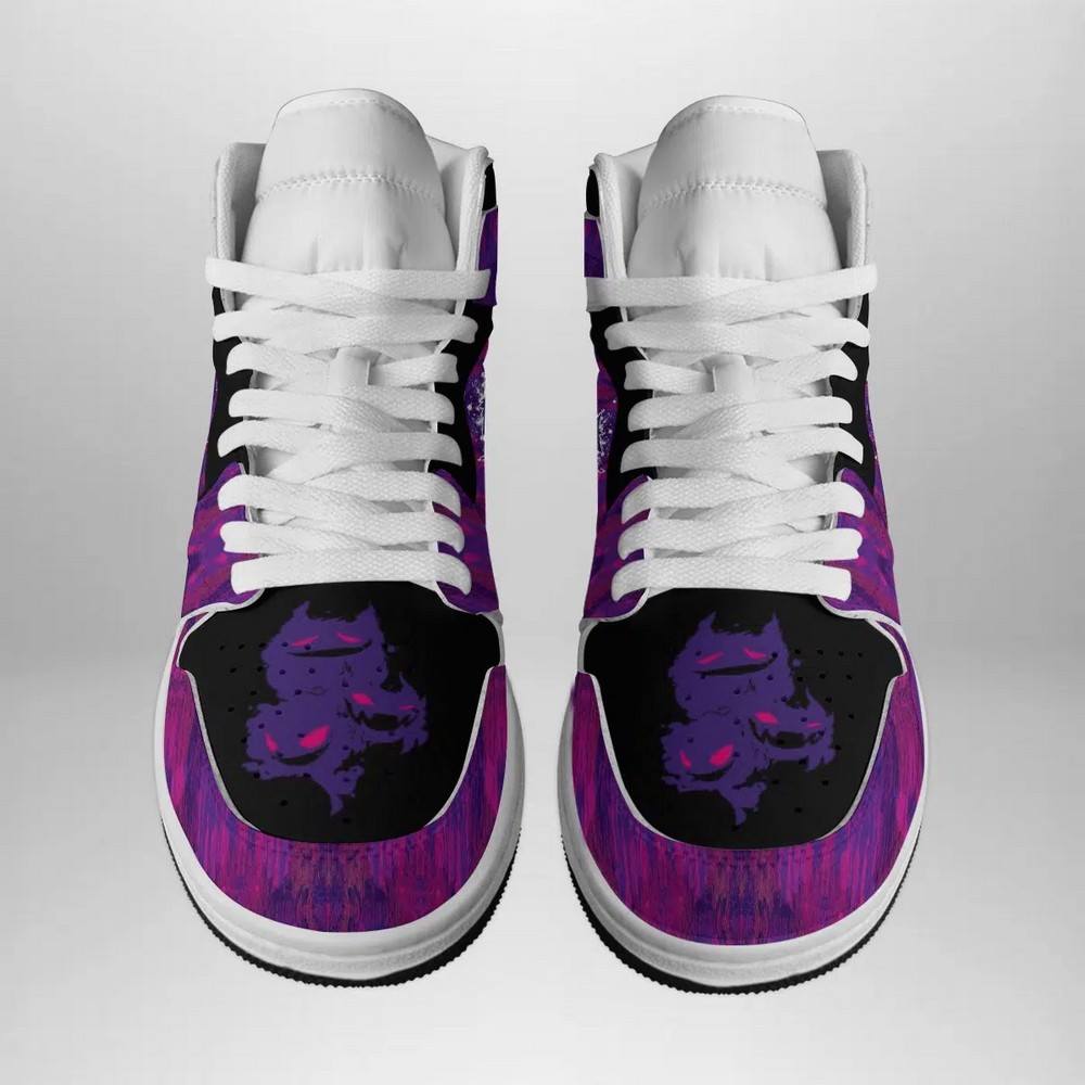 Trippy Ghostly Pokemon High-Top Sneakers Retro Streetwear Vibe Shoes For Men And Women - Image 2