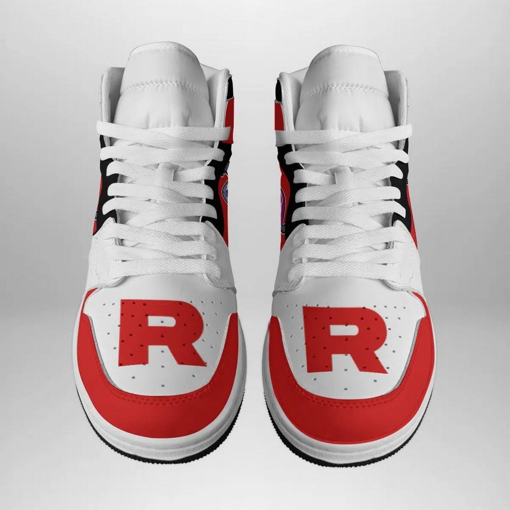Team Rocket Pokemon High-Top Sneakers Retro Streetwear Vibe Shoes For Men And Women - Image 2