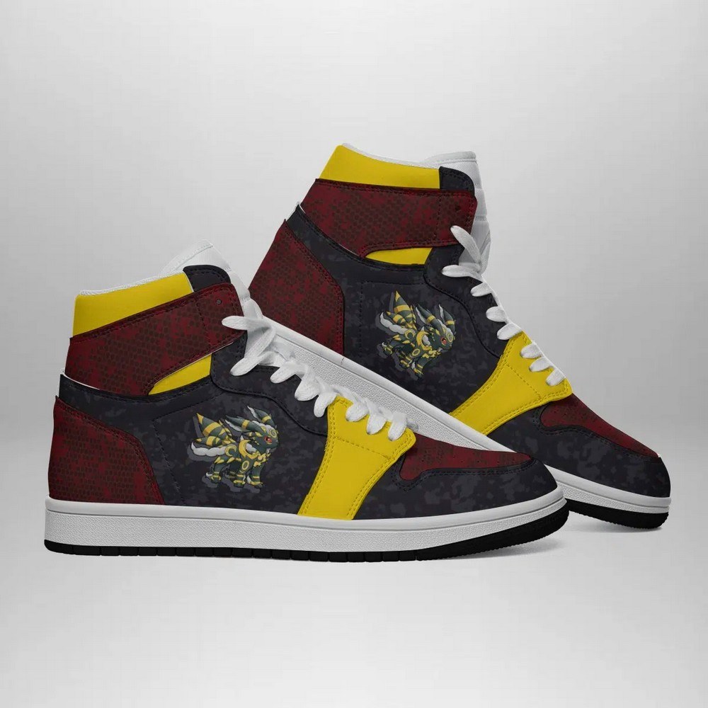 Umbreon Attack Pokemon High-Top Sneakers Retro Streetwear Vibe Shoes For Men And Women - Image 3