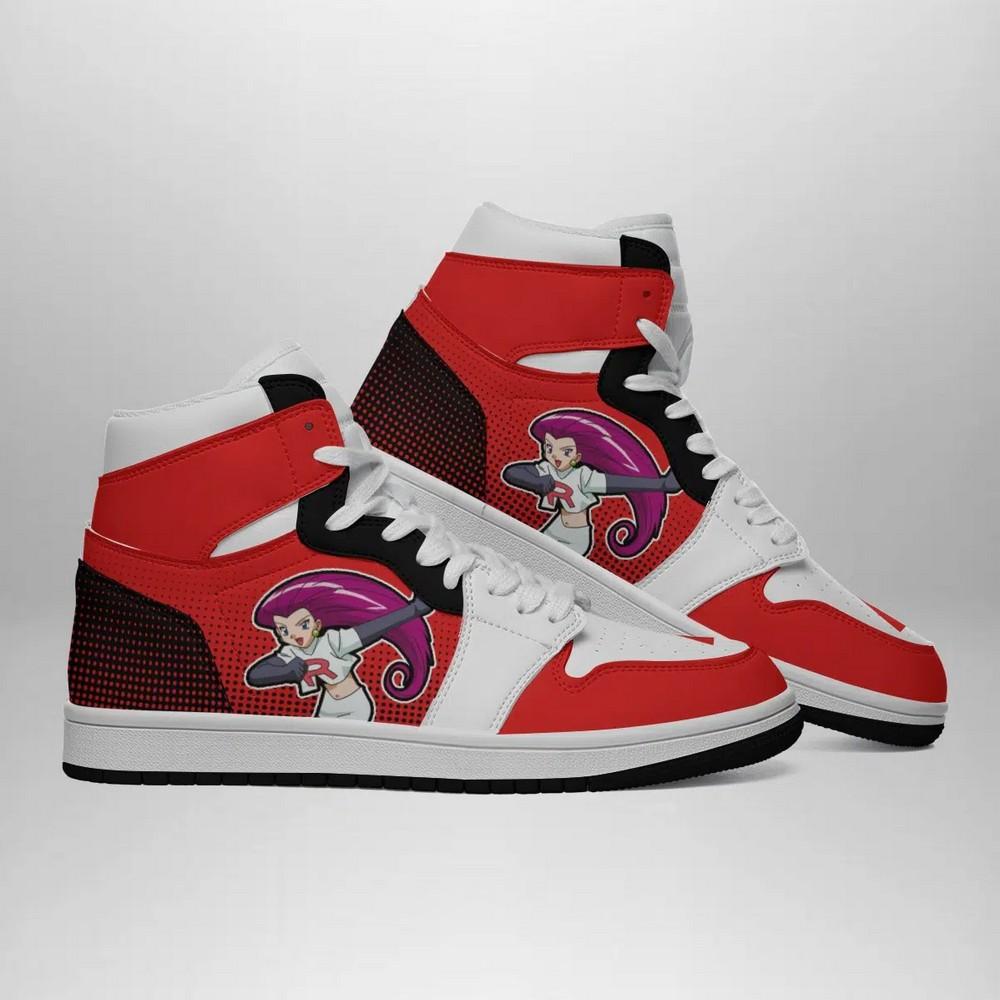Team Rocket Pokemon High-Top Sneakers Retro Streetwear Vibe Shoes For Men And Women - Image 3