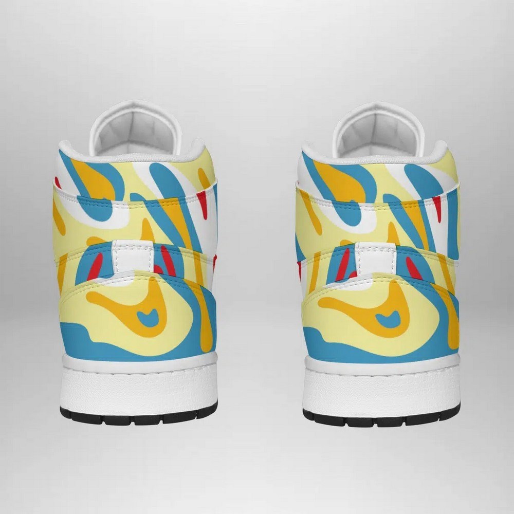 Togepi Trippy Pokemon High-Top Sneakers Retro Streetwear Vibe Shoes For Men And Women - Image 4