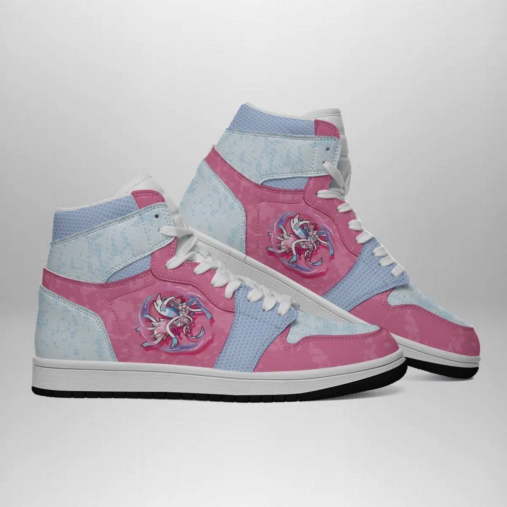Sylveon Attack Pokemon High-Top Sneakers Retro Streetwear Vibe Shoes For Men And Women - Image 3
