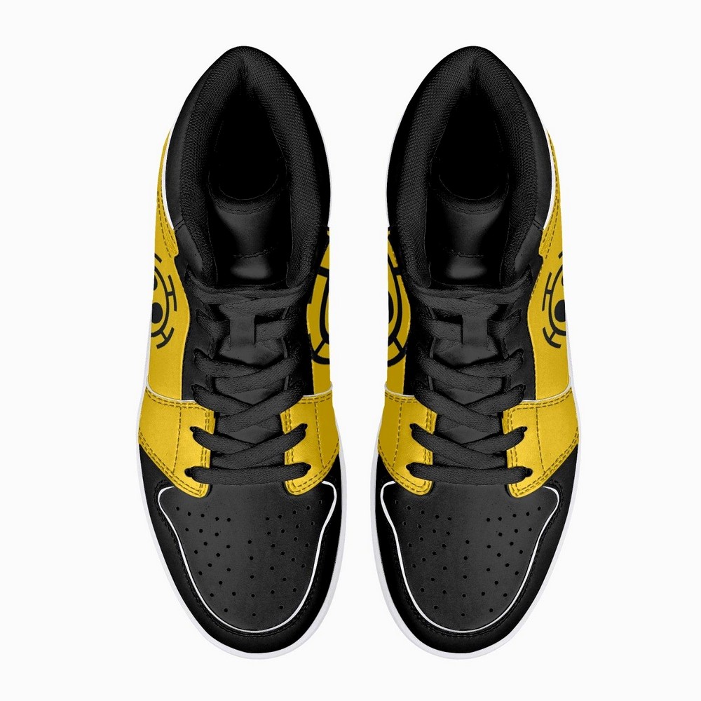 Trafalgar D. Water Law One Piece High-Top Sneakers Retro Streetwear Vibe Shoes For Men And Women - Image 3