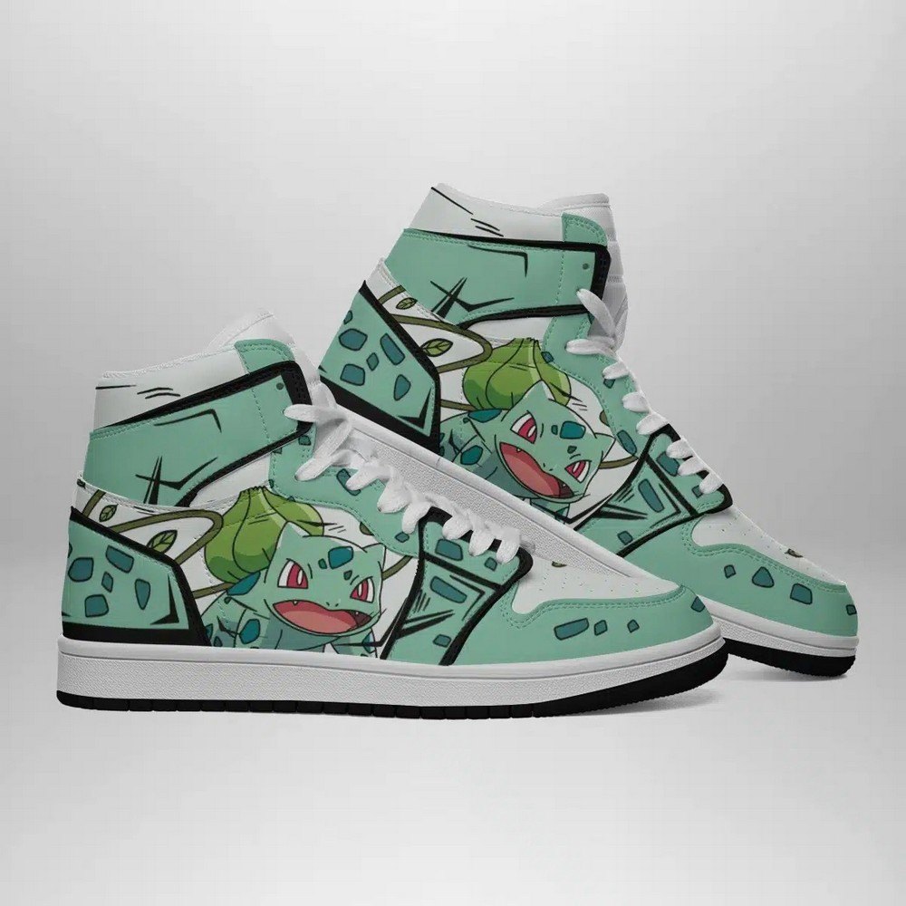 Bulbasaur V3 Pokemon High-Top Sneakers Retro Streetwear Vibe Shoes For Men And Women - Image 3