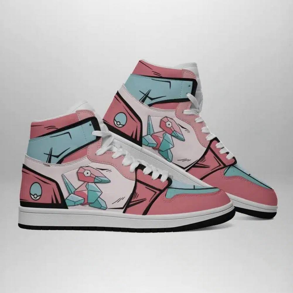 Porygon Pokemon High-Top Sneakers Retro Streetwear Vibe Shoes For Men And Women - Image 3