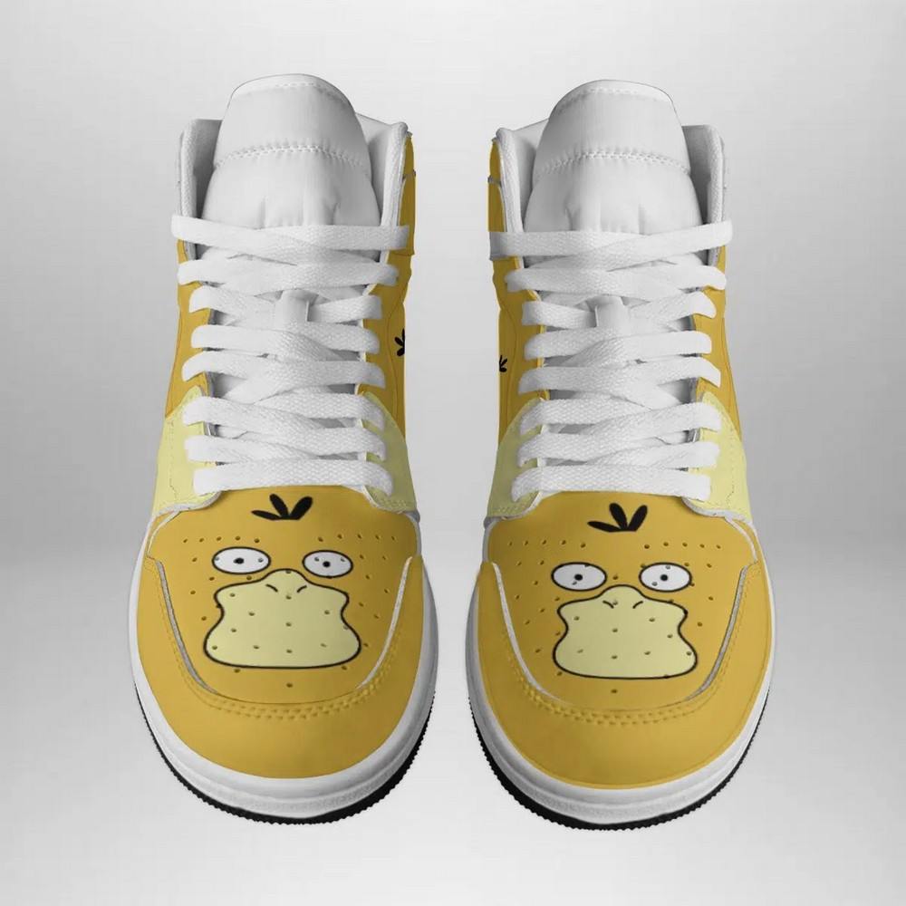 Psyduck Face Pokemon High-Top Sneakers Retro Streetwear Vibe Shoes For Men And Women - Image 2