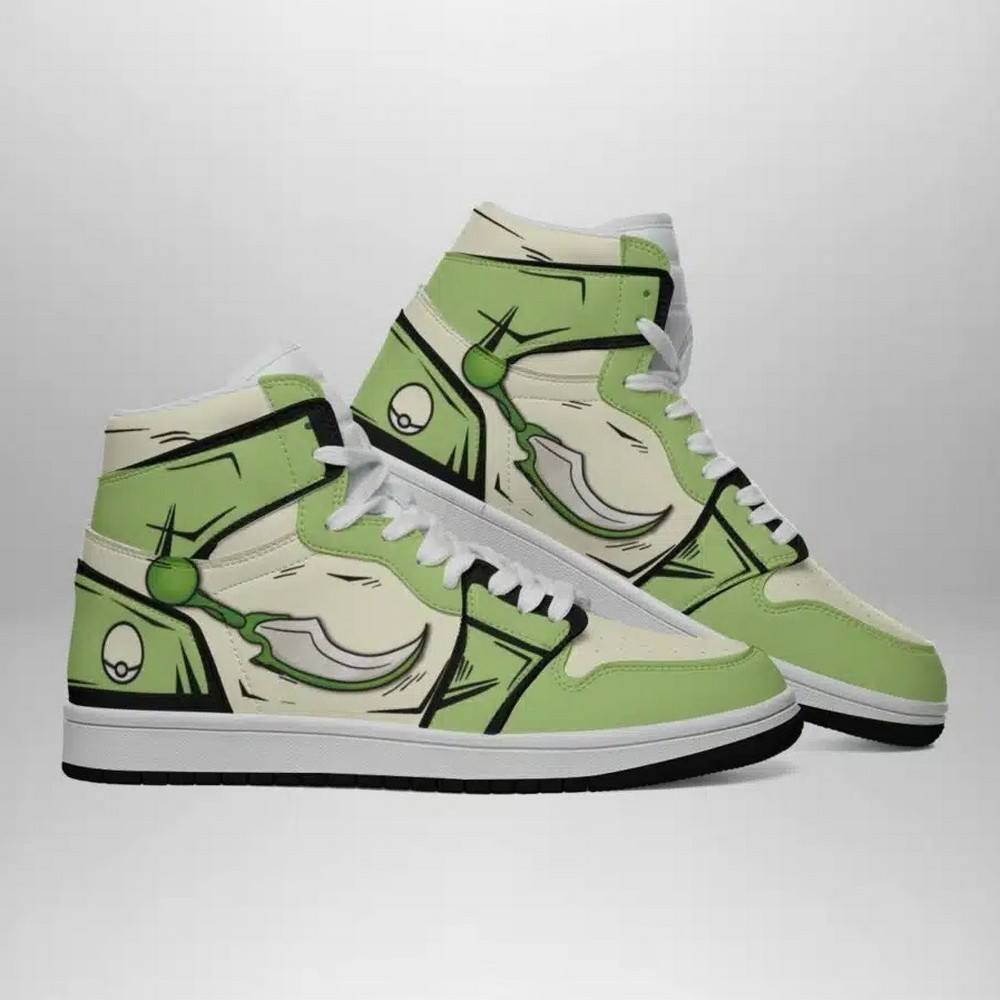Scyther Pokemon High-Top Sneakers Retro Streetwear Vibe Shoes For Men And Women - Image 3