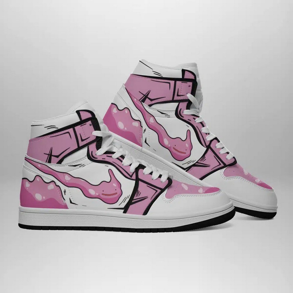 Ditto Pokemon High-Top Sneakers Retro Streetwear Vibe Shoes For Men And Women - Image 3