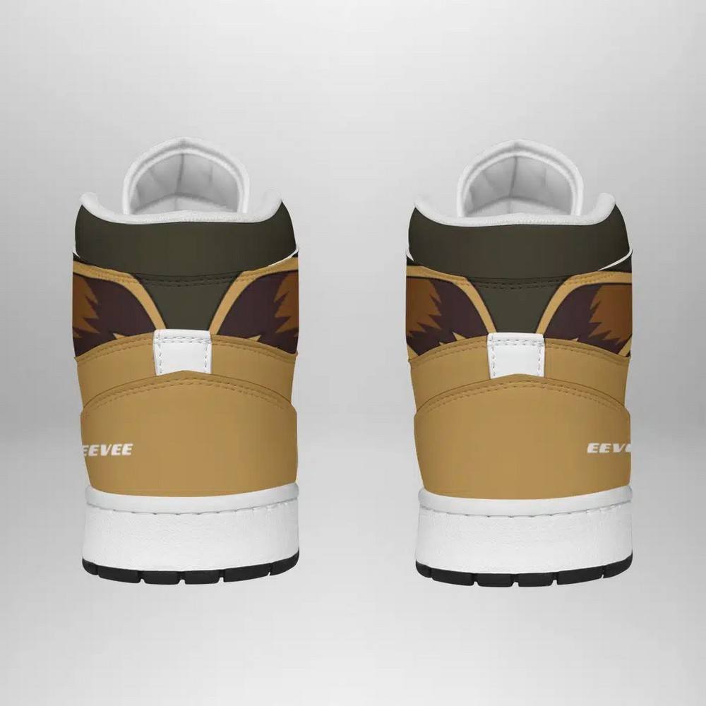 Eevee Pokemon High-Top Sneakers Retro Streetwear Vibe Shoes For Men And Women - Image 4