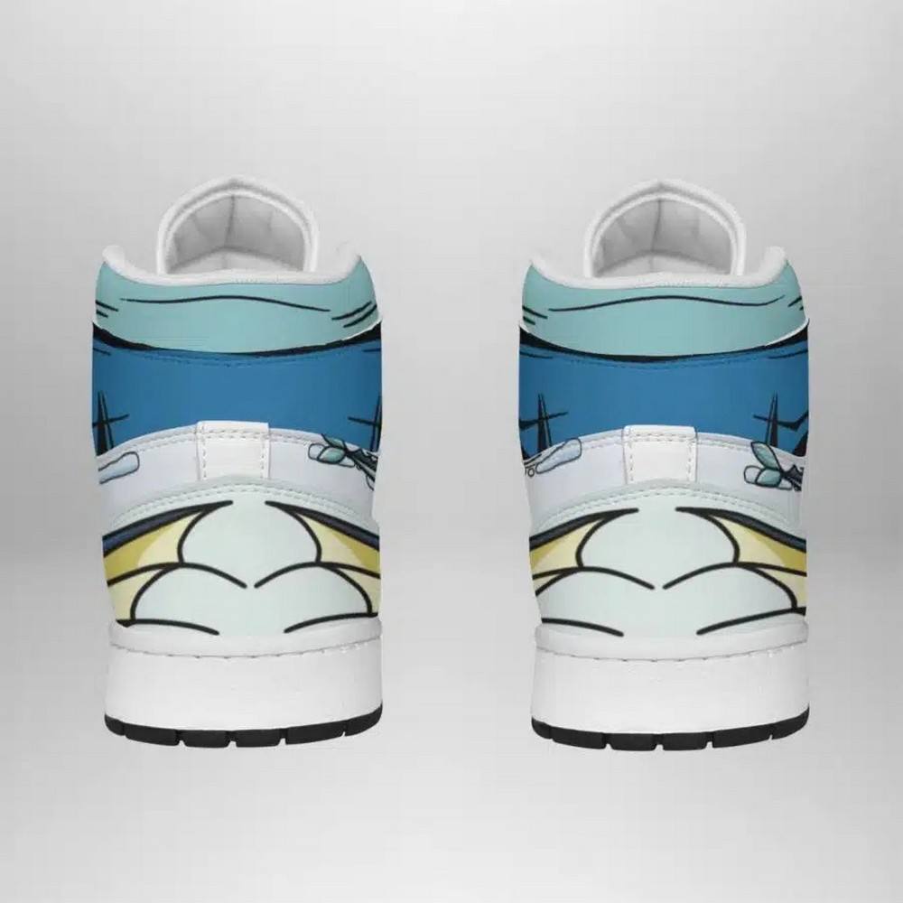 Vaporeon Pokemon High-Top Sneakers Retro Streetwear Vibe Shoes For Men And Women - Image 4