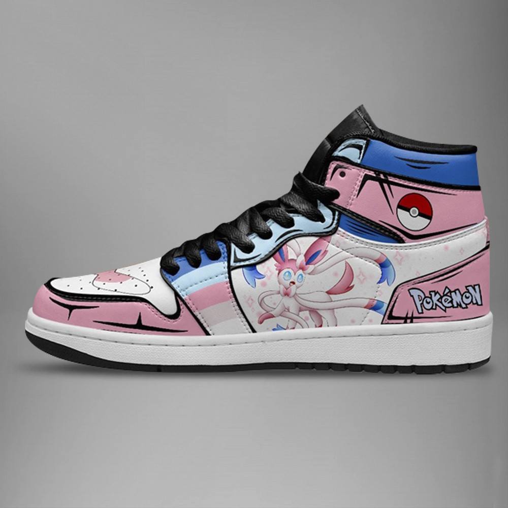 Sylveon High-Top Sneakers Retro Streetwear Vibe Shoes For Men And Women - Image 2