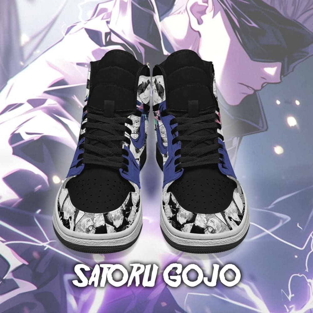Gojo Satoru High-Top Sneakers Retro Streetwear Vibe Shoes For Men And Women - Image 3