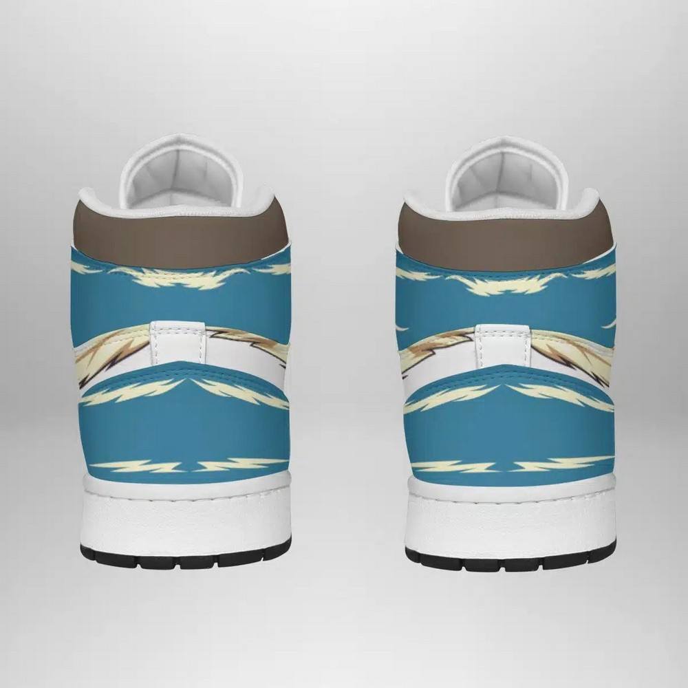 Mega Lucario Pokemon High-Top Sneakers Retro Streetwear Vibe Shoes For Men And Women - Image 4