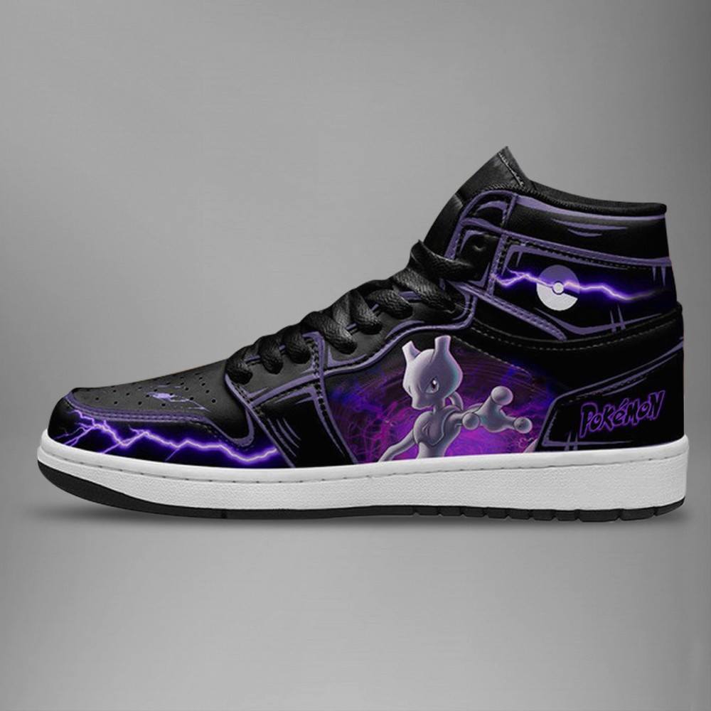 Mewtwo Version 2 High-Top Sneakers Retro Streetwear Vibe Shoes For Men And Women - Image 2