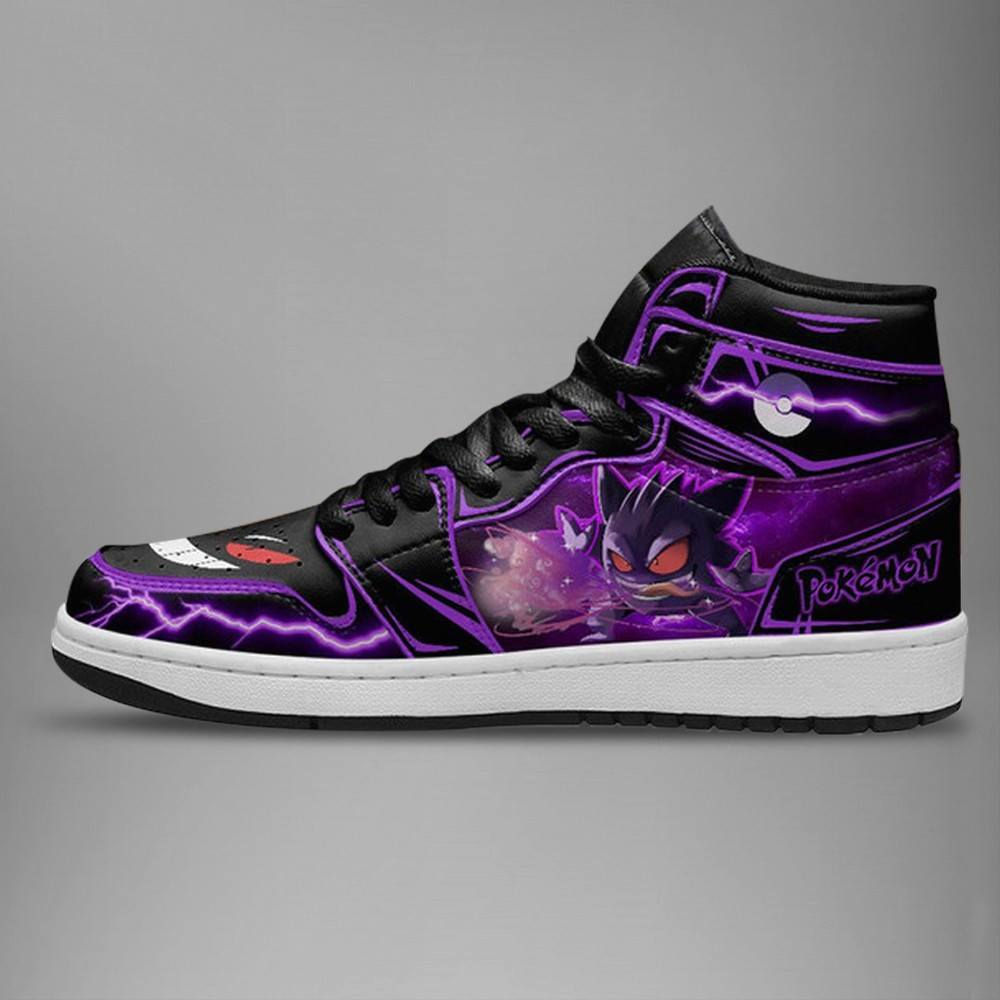 Gengar High-Top Sneakers Retro Streetwear Vibe Shoes For Men And Women - Image 2