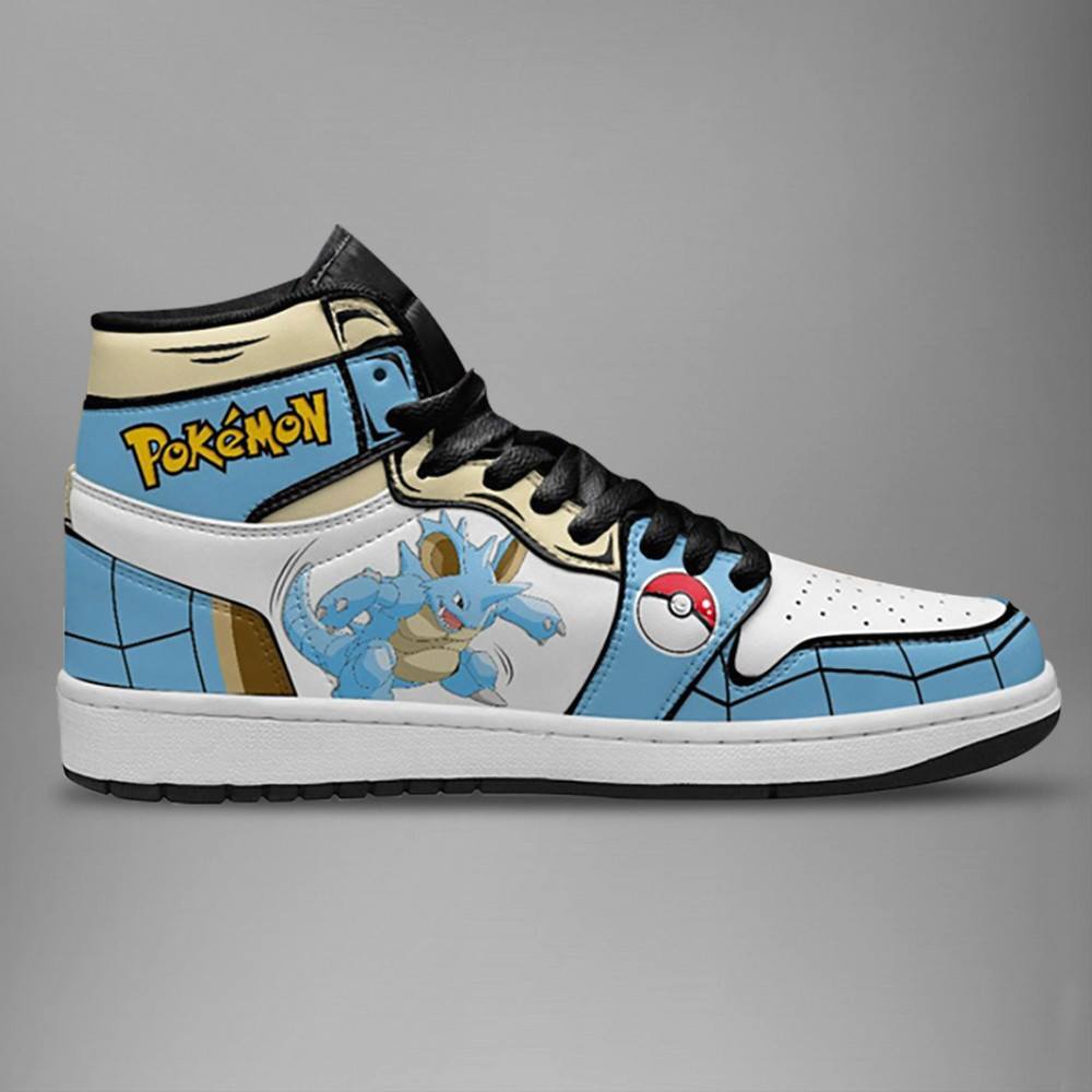 Nidoqueen High-Top Sneakers Retro Streetwear Vibe Shoes For Men And Women - Image 3