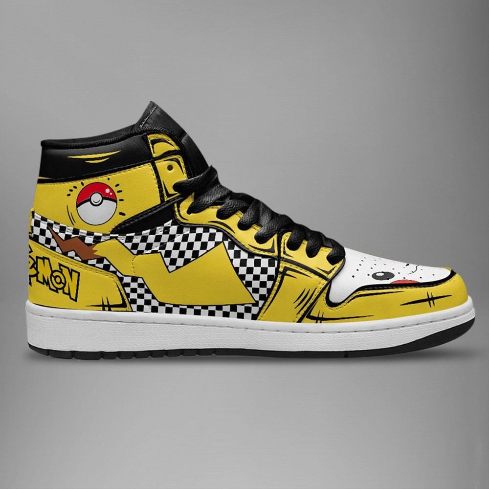 Pikachu High-Top Sneakers Retro Streetwear Vibe Shoes For Men And Women - Image 3