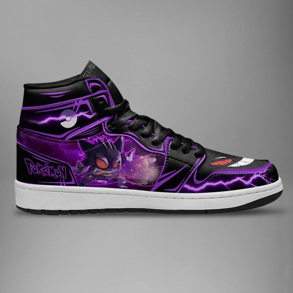 Gengar High-Top Sneakers Retro Streetwear Vibe Shoes For Men And Women - Image 3