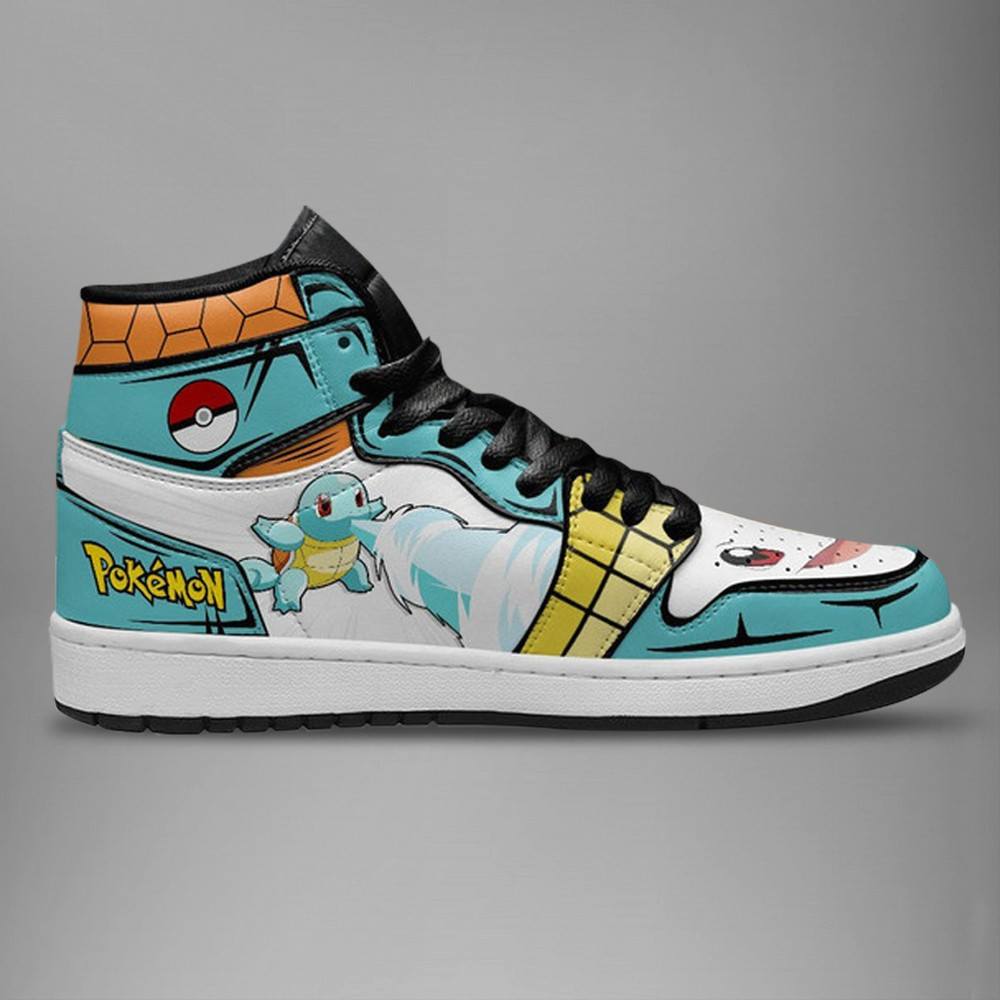 Squirtle High-Top Sneakers Retro Streetwear Vibe Shoes For Men And Women - Image 2