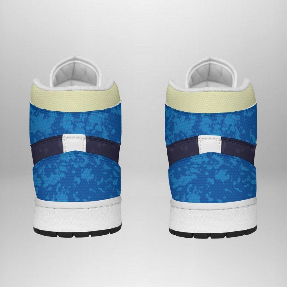 Lucario Attack Pokemon High-Top Sneakers Retro Streetwear Vibe Shoes For Men And Women - Image 3