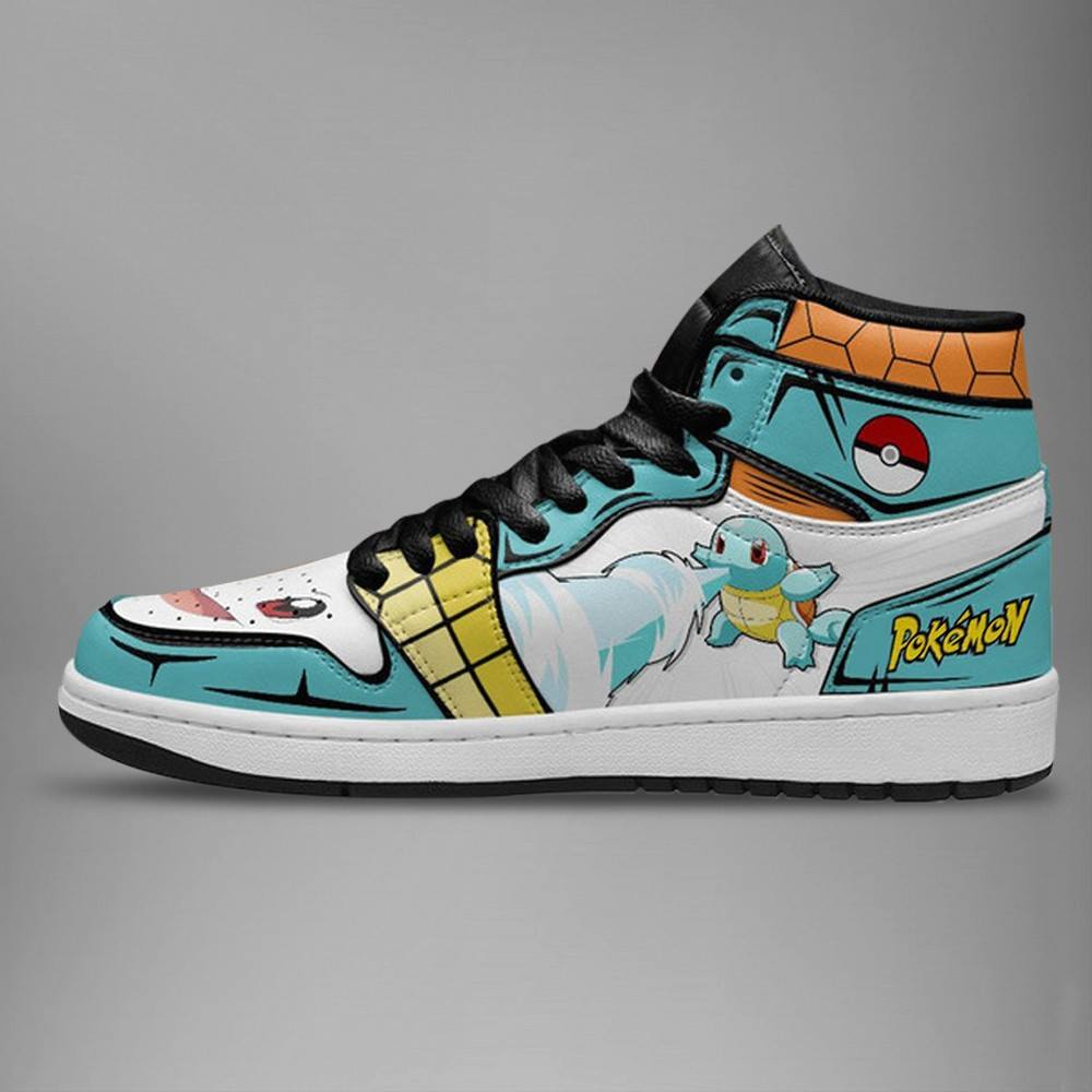 Squirtle High-Top Sneakers Retro Streetwear Vibe Shoes For Men And Women - Image 3