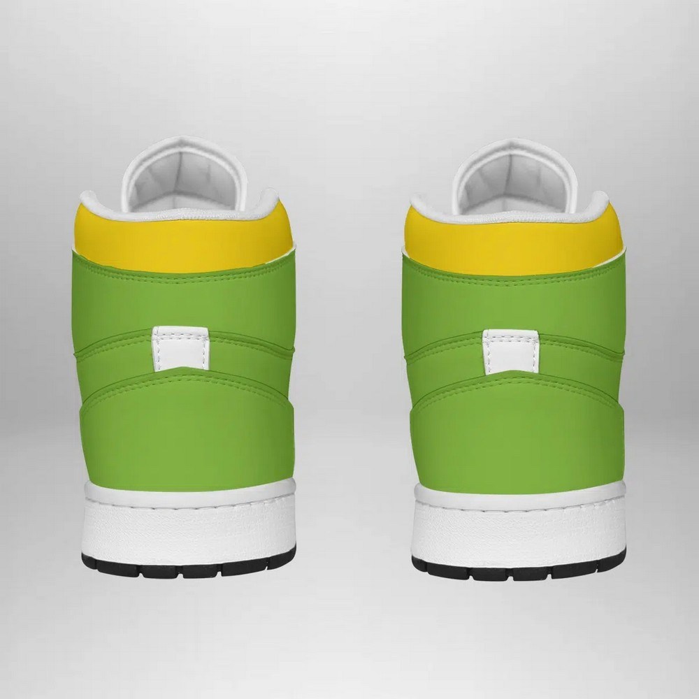 Rayquaza Face Pokemon High-Top Sneakers Retro Streetwear Vibe Shoes For Men And Women - Image 3