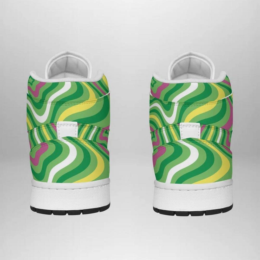 Rayquaza Trippy Pokemon High-Top Sneakers Retro Streetwear Vibe Shoes For Men And Women - Image 3
