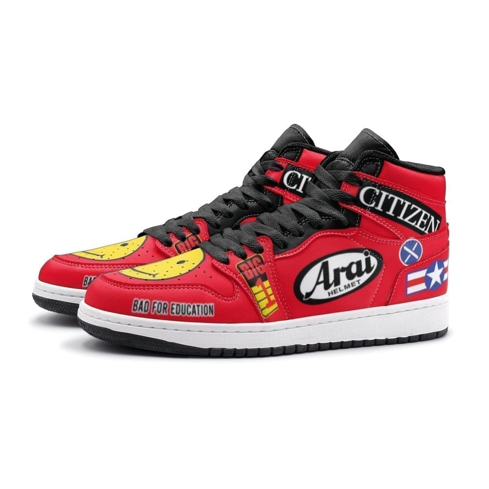 Akira Kaneda Full Decals Akira High-Top Sneakers Retro Streetwear Vibe Shoes For Men And Women - Image 3