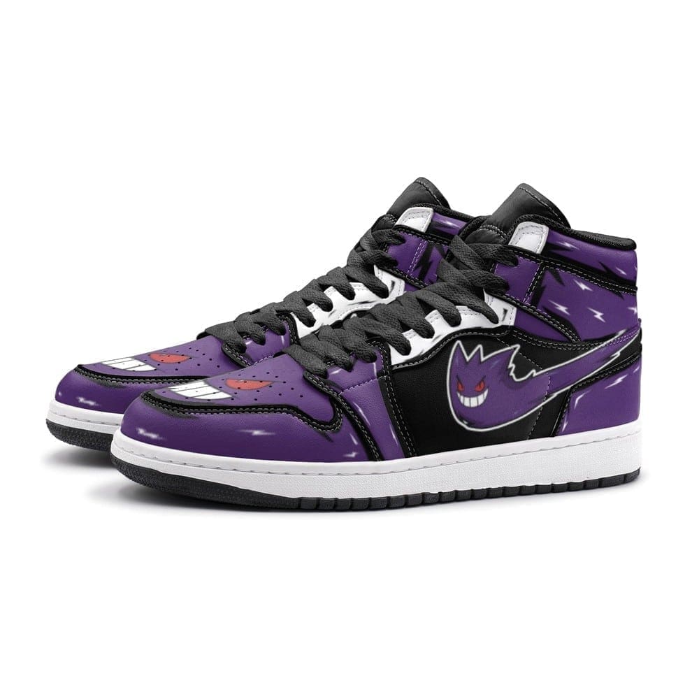 Ghost Gengar High-Top Sneakers Retro Streetwear Vibe Shoes For Men And Women - Image 3