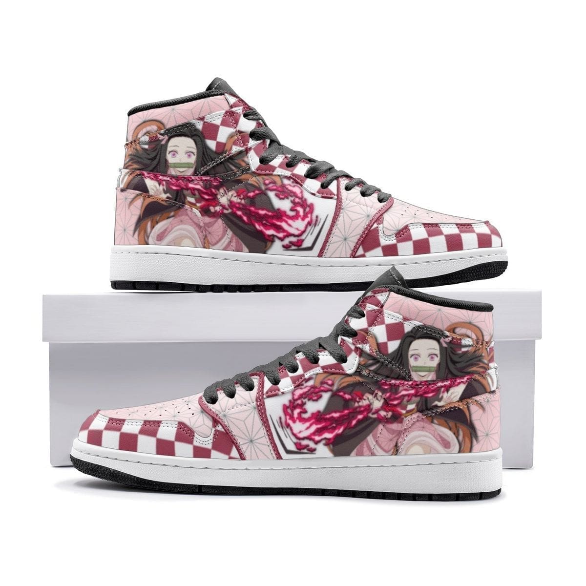 Nezuko Demon Slayer High-Top Sneakers Retro Streetwear Vibe Shoes For Men And Women - Image 2