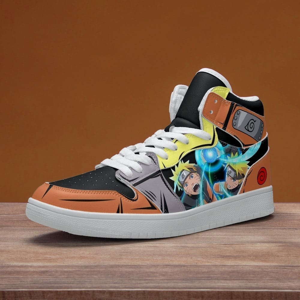 Naruto vs Sasuke High-Top Sneakers Retro Streetwear Vibe Shoes For Men And Women - Image 3