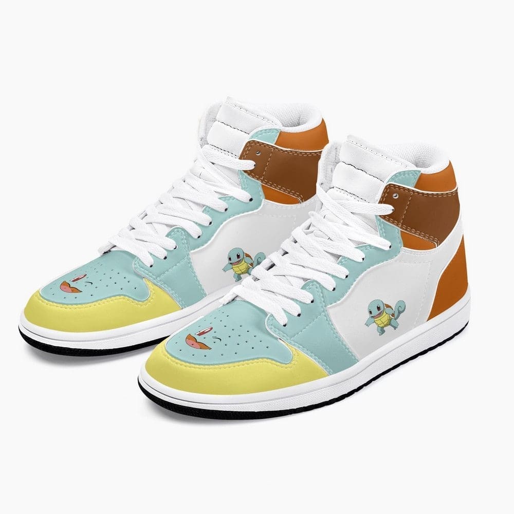 Squirtle Pokemon High-Top Sneakers Retro Streetwear Vibe Shoes For Men And Women - Image 3
