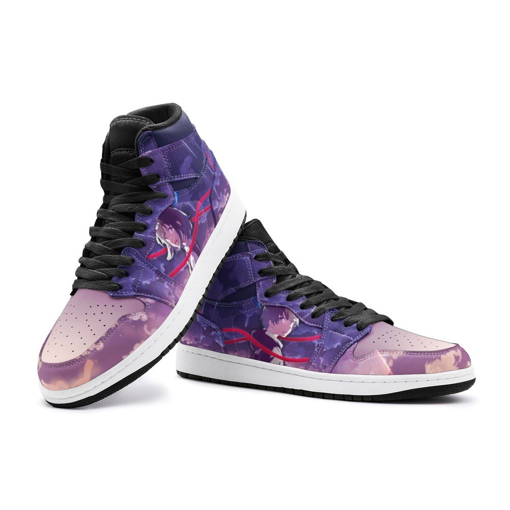 Mitsuha Miyamizu And Taki Tachibana Your Name High-Top Sneakers Retro Streetwear Vibe Shoes For Men And Women - Image 3