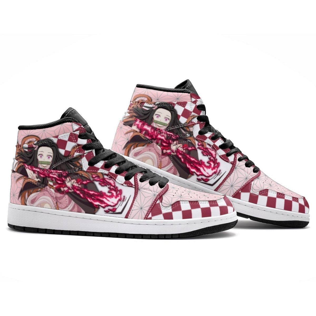 Nezuko Demon Slayer High-Top Sneakers Retro Streetwear Vibe Shoes For Men And Women - Image 3
