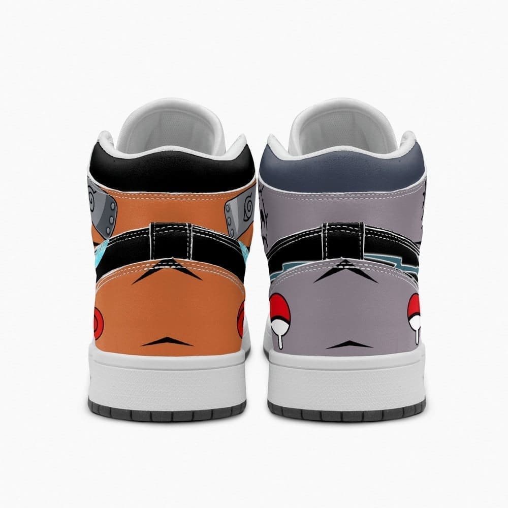 Naruto vs Sasuke High-Top Sneakers Retro Streetwear Vibe Shoes For Men And Women - Image 4