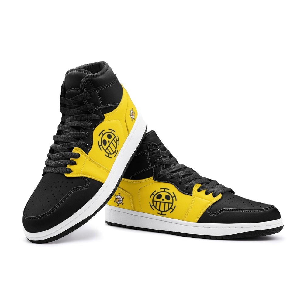 Trafalgar D. Water Law One Piece High-Top Sneakers Retro Streetwear Vibe Shoes For Men And Women - Image 4