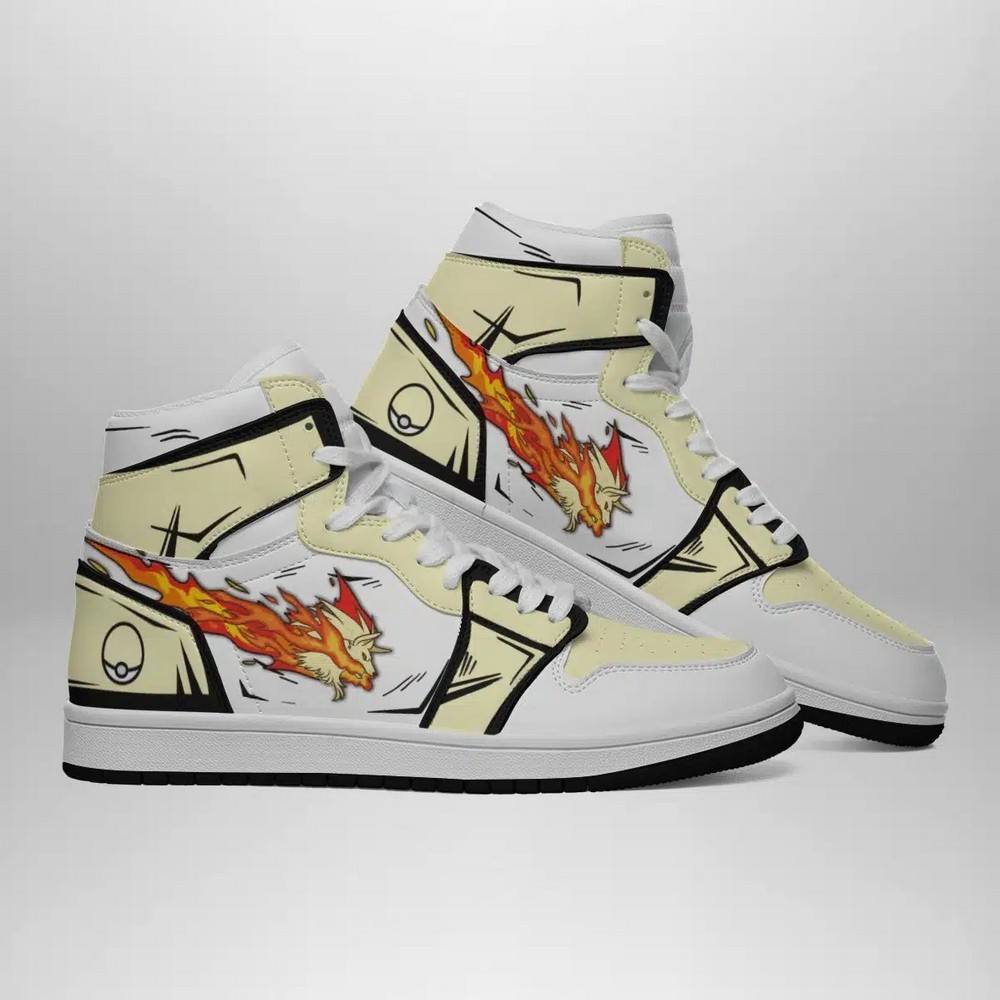 Ninetales Pokemon High-Top Sneakers Retro Streetwear Vibe Shoes For Men And Women - Image 3