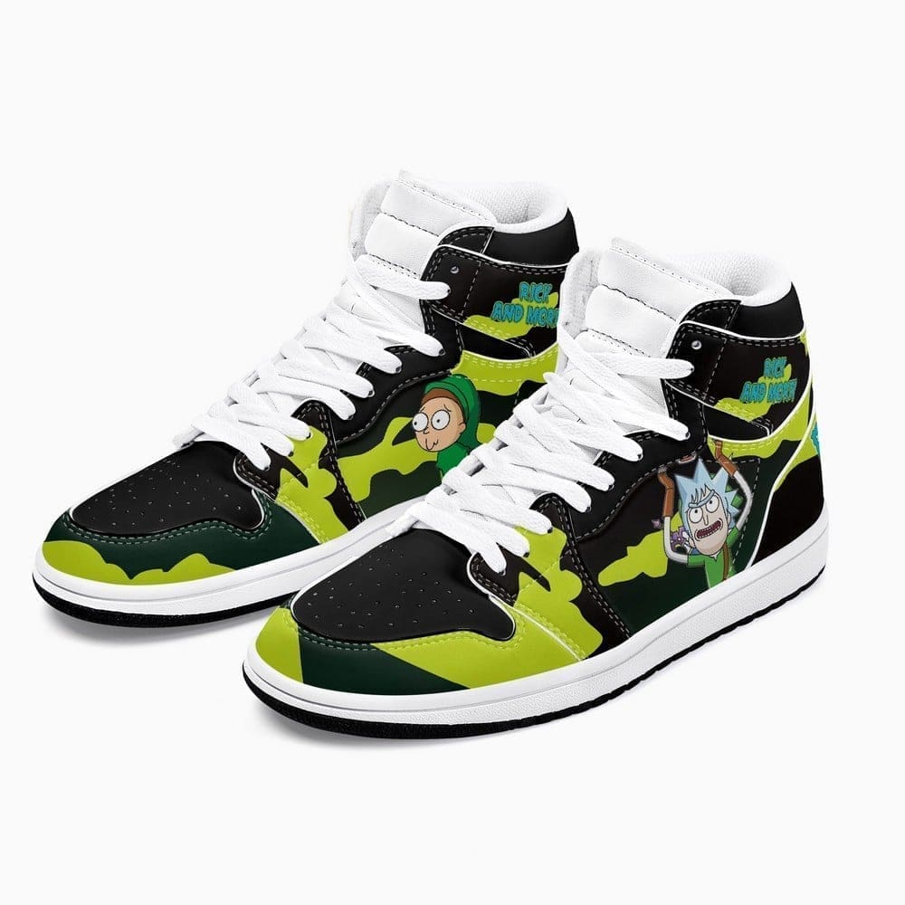 Rick and Morty High-Top Sneakers Retro Streetwear Vibe Shoes For Men And Women - Image 2