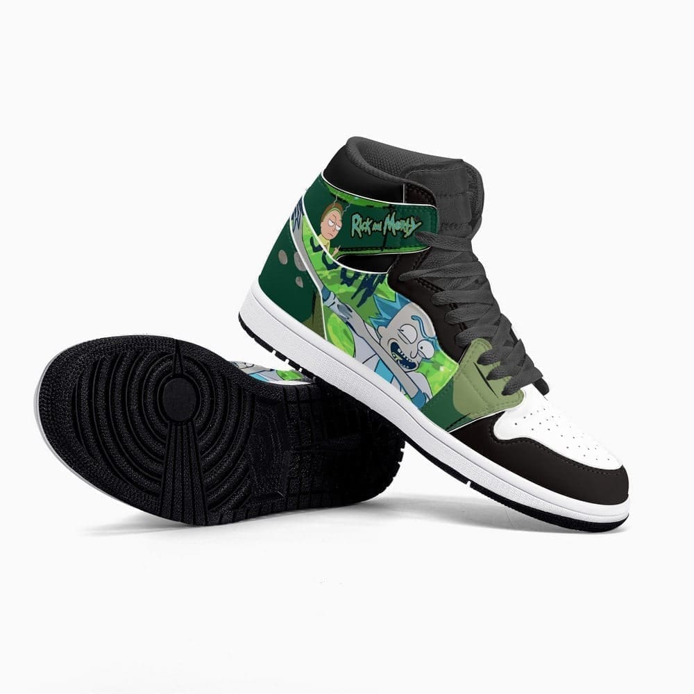 Rick and Morty High-Top Sneakers Retro Streetwear Vibe Shoes For Men And Women - Image 2