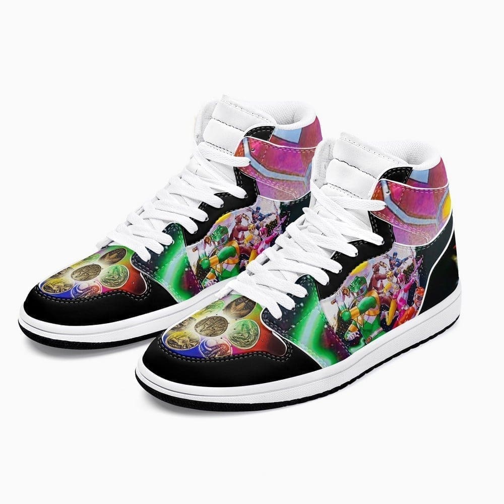 Power Rangers High-Top Sneakers Retro Streetwear Vibe Shoes For Men And Women - Image 2