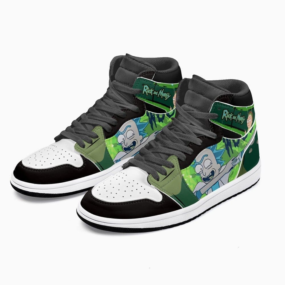 Rick and Morty High-Top Sneakers Retro Streetwear Vibe Shoes For Men And Women - Image 3