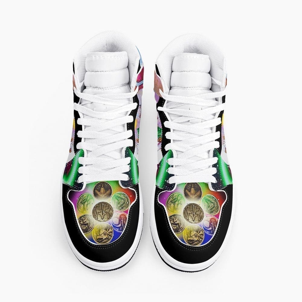 Power Rangers High-Top Sneakers Retro Streetwear Vibe Shoes For Men And Women - Image 3