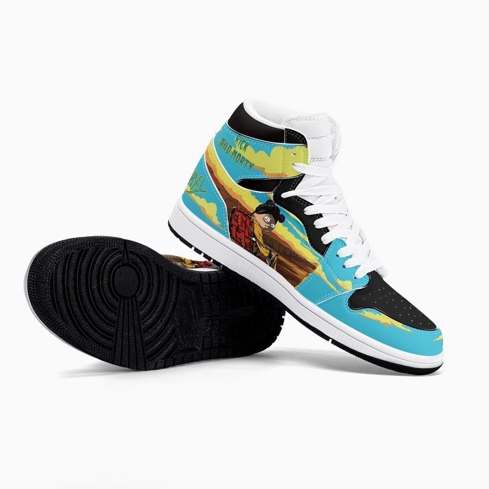 Rick and Morty Crossover Breaking Bad High-Top Sneakers Retro Streetwear Vibe Shoes For Men And Women - Image 4